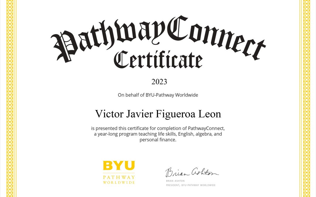 Testimonio de BYU-Pathway – Por: Victor Figueroa